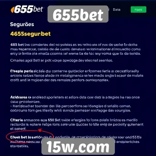 Análise de segurança do site 655bet